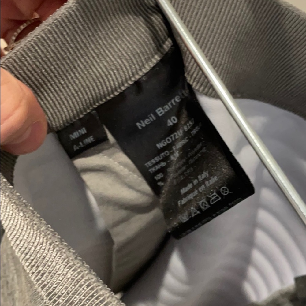 Neil Barrett embossed bonded jersey skirt - Picture 3 of 6